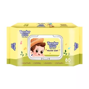 tender love new powder scent baby wipes