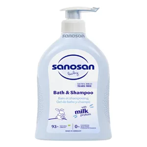sanosan organic baby bath shampoo