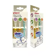 pigeon baby training toothbrush set circ