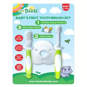 tiny buds first toothbrush and toothgel set